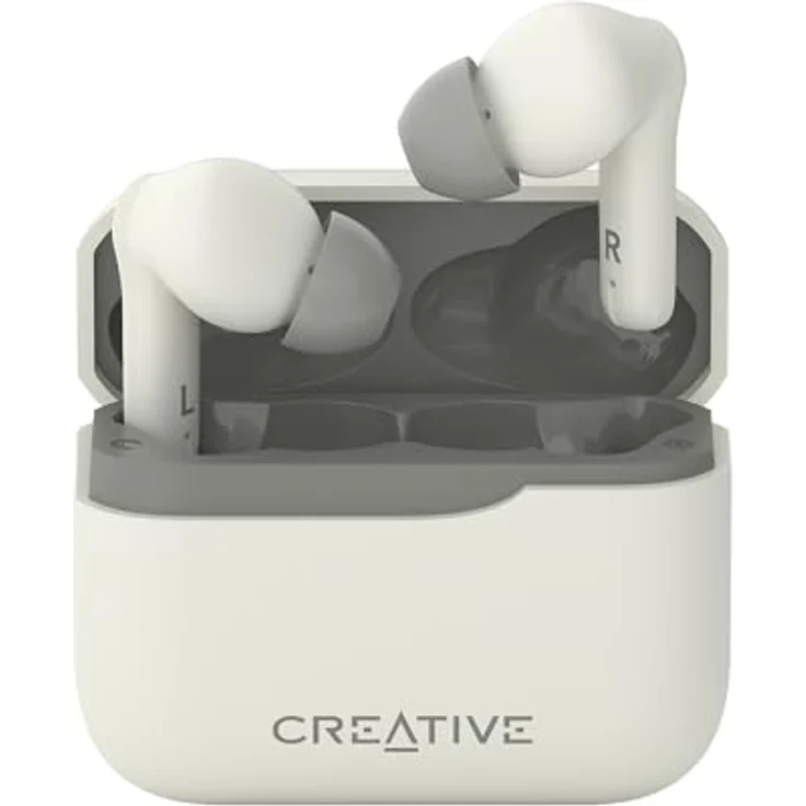 Creative Zen Air Plus (Kabellos), True Wireless-Kopfhörer mit aktiver Rauschunterdrückung, Cremefarben – Bild 1