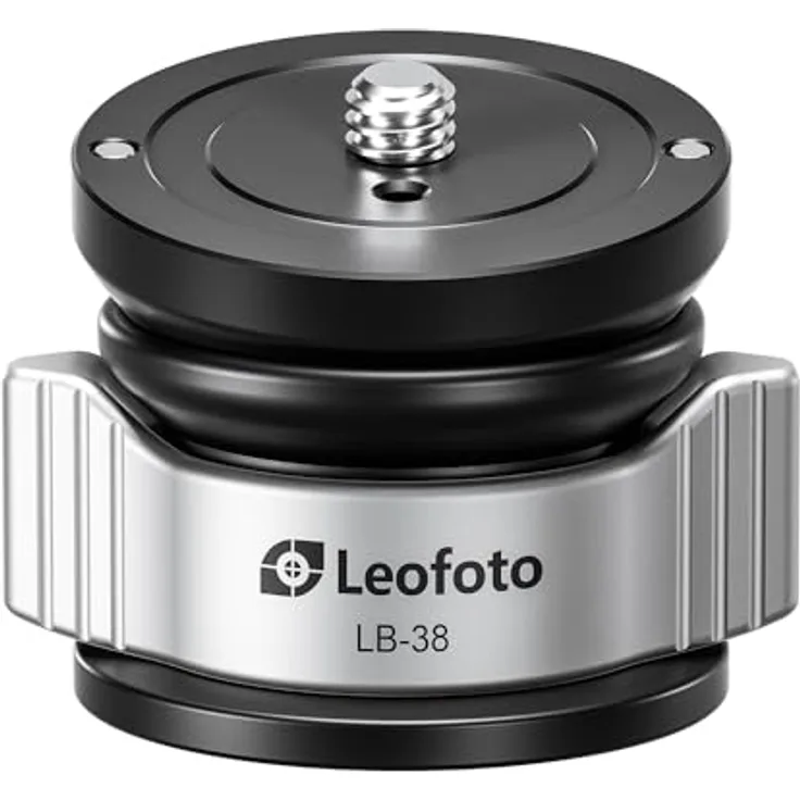 LEOFOTO Nivelliereinrichtung LB-38, professionelle Stativbasis aus korrosionsbeständigem Aluminium, Tragfähigkeit 3 kg