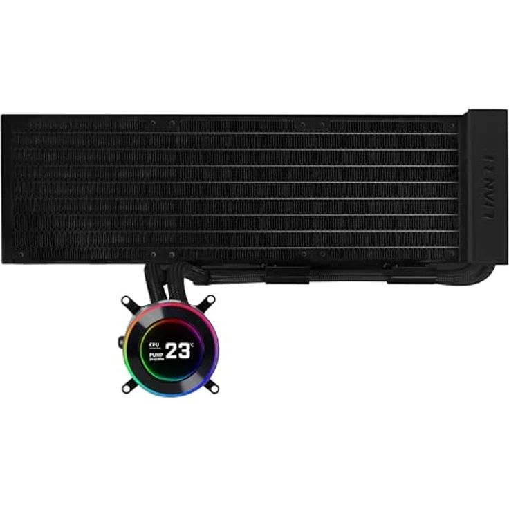 Lian-Li Hydroshift II LCD-C 360N, Fanless ARGB CPU Wasserkühler, Schwarz mit DIY-Flexibilität und Multi-Sockel-Kompatibilität – Bild 1