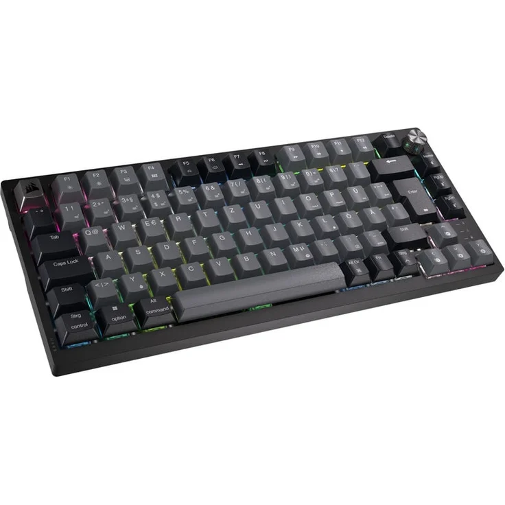 Corsair K65 Plus Wireless TKL Gaming Tastatur, TKL (75%), Corsair MLX Fusion – schwarz, ISO (DE) – Bild 1