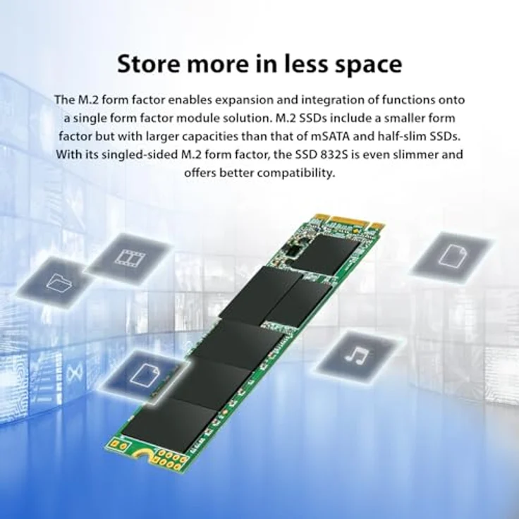 Transcend 832S - Solid-State-Disk - 1 TB - intern - M.2 2280 - SATA 6Gb/s (TS1TMTS832S) – Bild 6