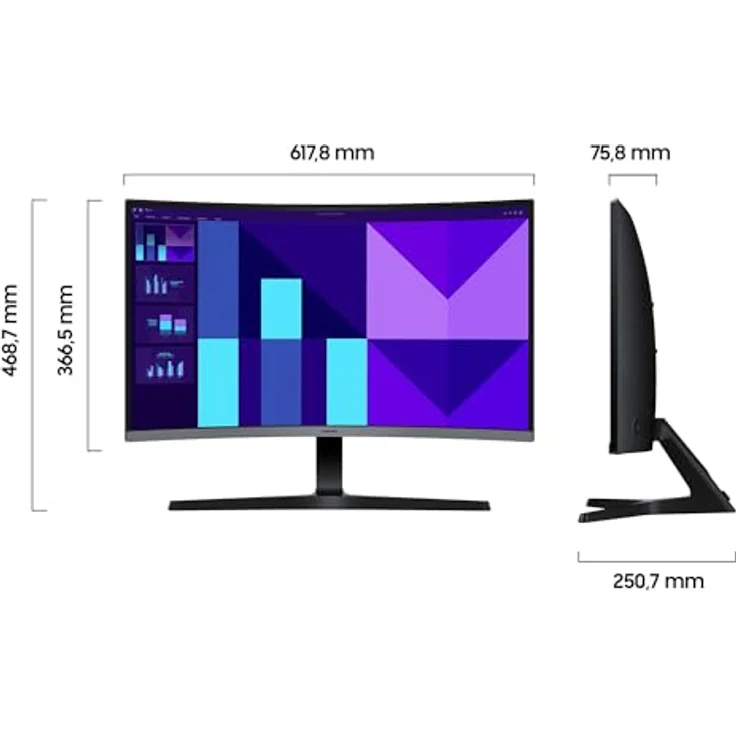 SAMSUNG 27 Zoll Essential S3 S39GD, Full HD (1.920 x 1.080) Curved PC-Monitor mit 100 Hz, Game Mode und Eye Saver Mode – Bild 5
