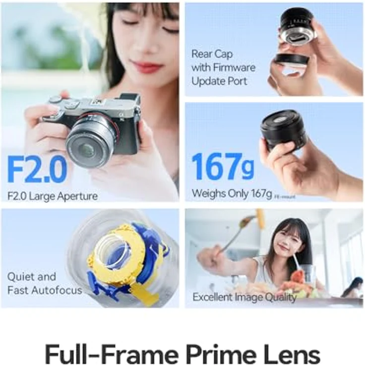 TTArtisan Autofokus 40 mm F2.0 Vollformat-Objektiv, Metallgehäuse, STM, minimaler Fokussierabstand 0,4 m, Schwarz – Bild 5