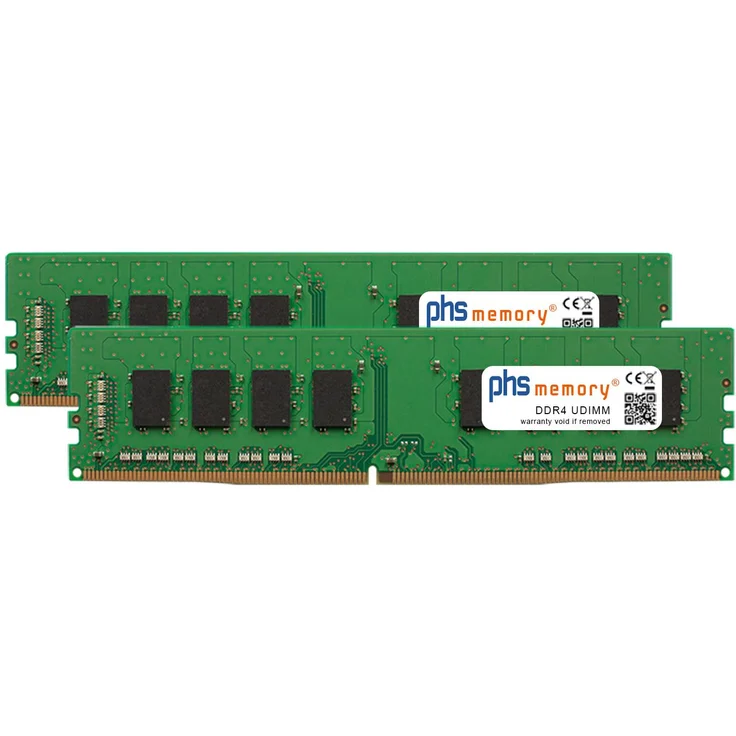 PHS memory 32GB (2x16GB) Kit RAM Speicher, kompatibel mit QNAP TS-873U, DDR4 UDIMM 2400MHz