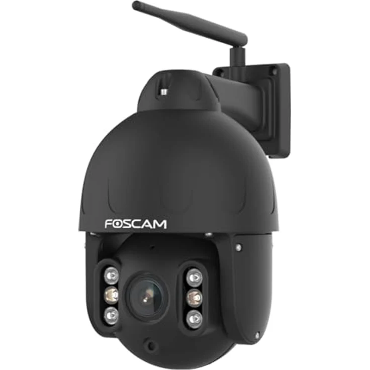 Foscam SD8P WLAN PTZ Dome Überwachungskamera, 8 MP, 4-Fach optischer Zoom, intelligente Personen- und Fahrzeugerkennung, IP66, HDR, Dualband-WLAN – Bild 1