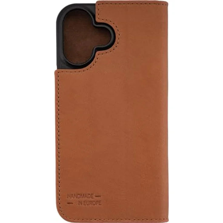 JT Berlin Echtleder BookCase Tegel für Apple iPhone 17, Smartphone Hülle mit Kartenfach, cognac Braun – Bild 7