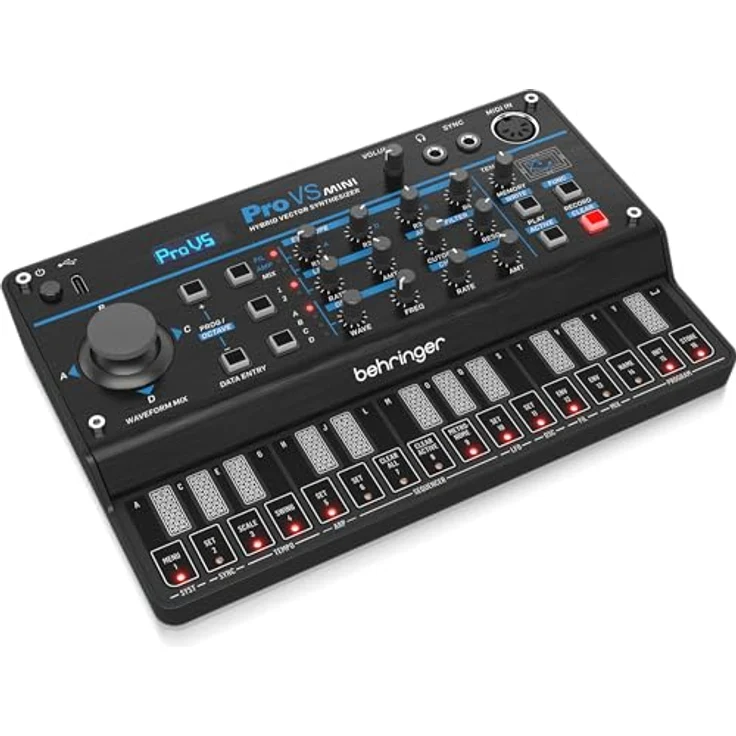Behringer Pro VS Mini, Analog Synthesizer mit 5 Stimmen, 4 Oszillatoren, 128 Wellenformen und Vector Joystick – Bild 3