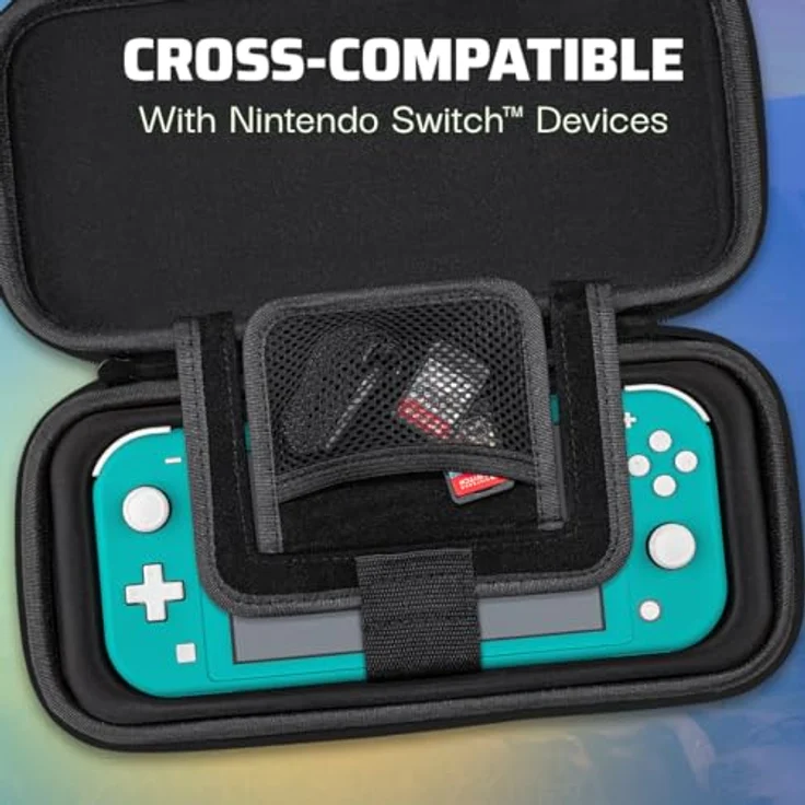 PDP Travel Case - Hyrule Blue - Reiseetui für Nintendo Switch, Switch Lite und OLED mit integriertem Ständer und abnehmbarem Handgelenkband – Bild 7