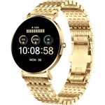 XCOAST SIONA 2 Elegance Gold Smartwatch - 1,3" AMOLED, Wasserdicht, Puls, Blutdruck, Blutsauerstoff, 21 Sportmodi, 7 Tage Akku, iOS&Android, Edelstahl