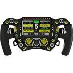 SOELPEC Spectra XR Lenkrad, hochwertiges Sim-Racing-Lenkrad mit USB-Anschluss, 302mm Durchmesser, 5-Zoll Touchscreen, Aluminiumgehäuse, ergonomische Silikongriffe, neon