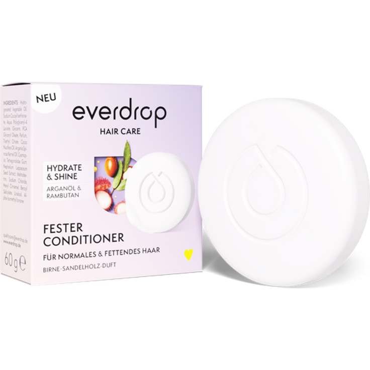 Everdrop Fester Conditioner für normales & fettendes Haar, nur 0,08 € pro Anwendung, 60 gramm