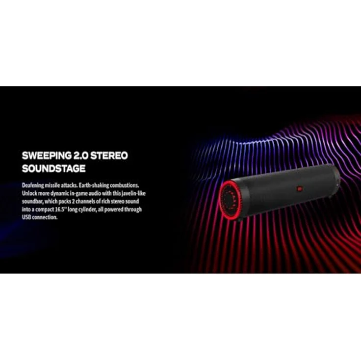 Acer Nitro Gaming Soundbar (GP.SPK11.00A), 10 W, 2.0 Kanal, RGB-Beleuchtung, Schwarz – Bild 4