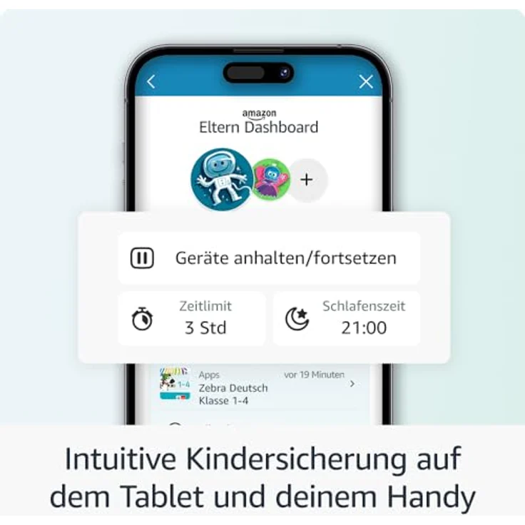 Amazon Fire HD 8 Kids Pro-Tablet (Neueste Generation) | 3 GB RAM, 8-Zoll-HD-Bildschirm, werbefreie Inhalte, Kindersicherung, 13 Std. Akkulaufzeit, 32 GB, Löwen-Design (2024) – Bild 4