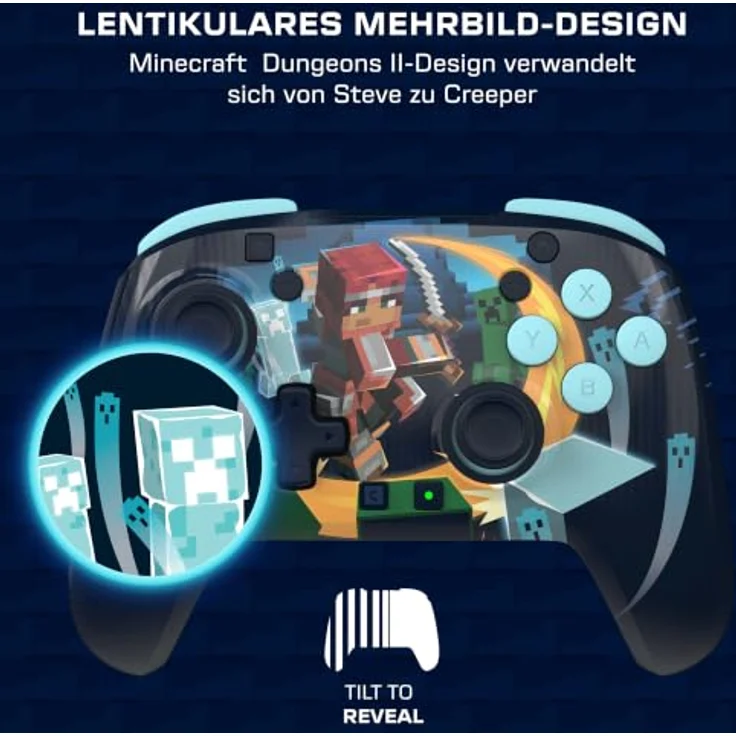 Turtle Beach Rematch™ Wireless Gaming Controller - Minecraft™ Dungeons II - Kabelloser Controller mit Lentikular-Design, TMR-Analogsticks und bis zu 40 Stunden Akkulaufzeit für Nintendo Switch 2 – Bild 10