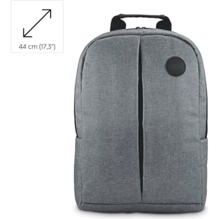 Hama Laptop-Rucksack "Genua", bis 44 cm (17,3"), Grau – Bild 2