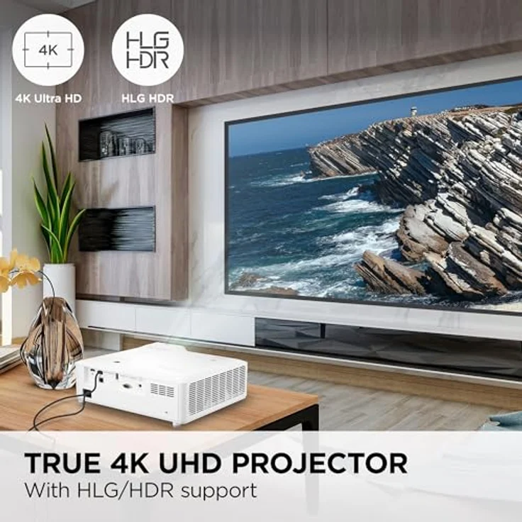 ViewSonic LS901-4K, UHD Beamer mit 5500 Lumen, 4K-HDR-Unterstützung und 360°-Projektion – Bild 2