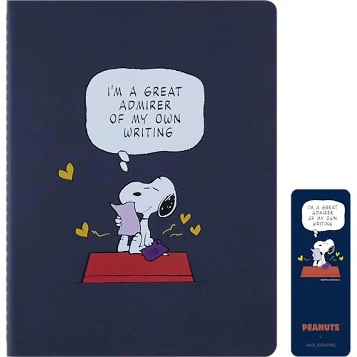 Moleskine Peanuts Cahier XL, 3er-Set liniert mit Kartoneinband, verschiedene Farben und Illustrationen – Bild 5
