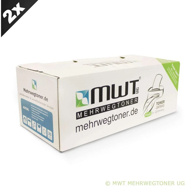 Eurotone Tonerkartusche TN210, TN210K, kompatibel für Konica Minolta, 2er-Pack in Schwarz