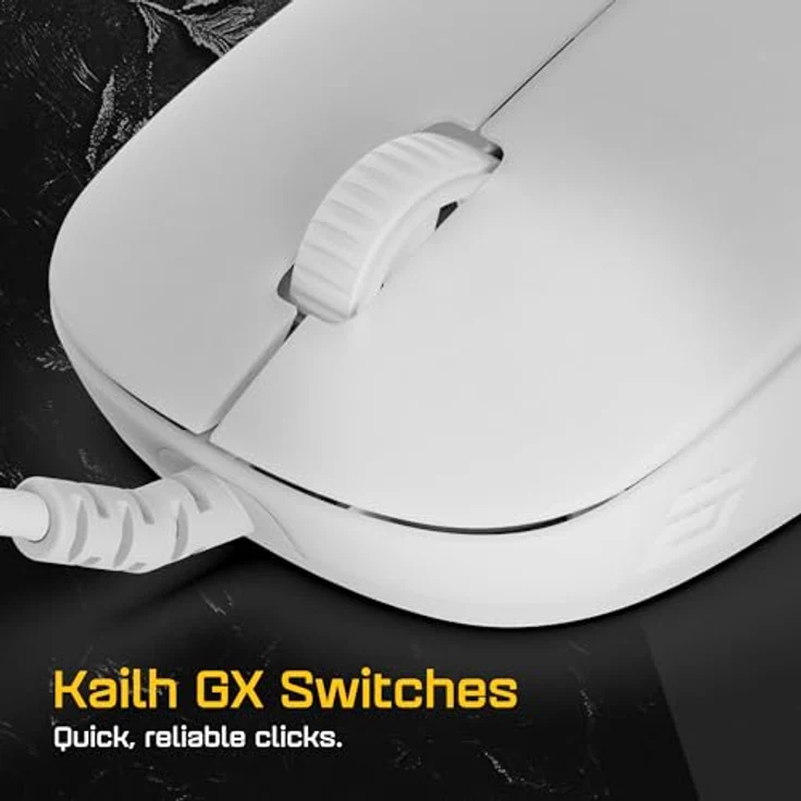 Endgame Gear XM2 8k Gaming Maus, kabelgebunden - White Frost, 8.000 Hz Abtastrate, PixArt PAW3395-Sensor, Kailh GX Switches – Bild 5