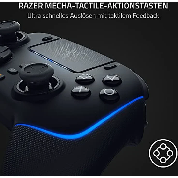 Razer Wolverine V2 Pro - Kabelloser Pro-Gaming-Controller für PS5 und PC (HyperSpeed Wireless, Mecha-Tactile-Aktionstasten, 8-Wege-Microswitch-Steuerkreuz, HyperTrigger) Schwarz – Bild 3