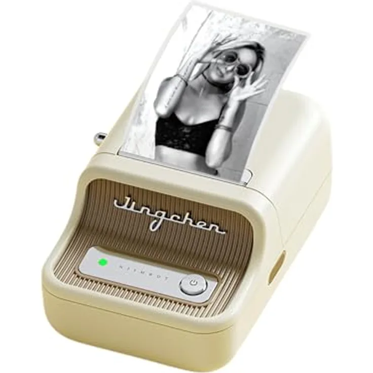 Niimbot B21 Pro Portable Label Printer, Etikettendrucker mit Bluetooth, 48 mm Druckbreite, Cream Weiß