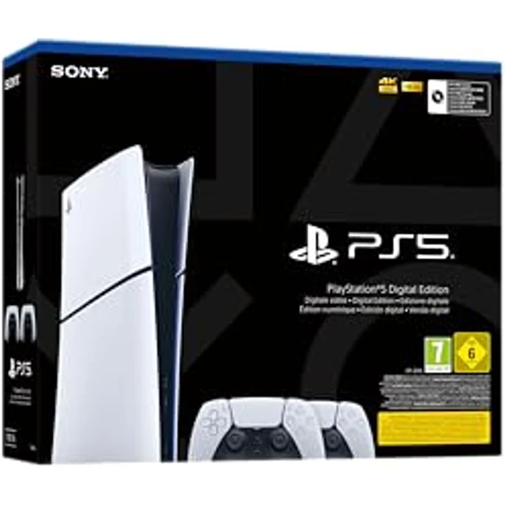 Sony PlayStation 5 Slim Digital-Edition (ohne Laufwerk) Bundle mit zweitem DualSense™ Wireless-Controller – Bild 3