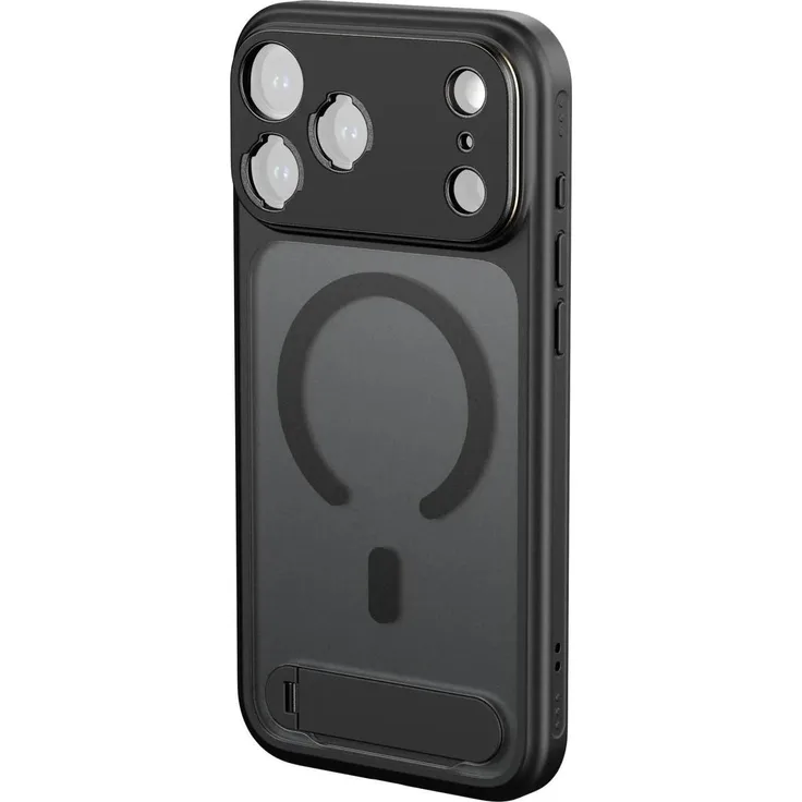 SmallRig FilMov Leichte Fotografie-Handyhülle für iPhone 17 Pro Max, Schwarz - Militärschutz, integrierter Ständer und austauschbares optisches Zubehör