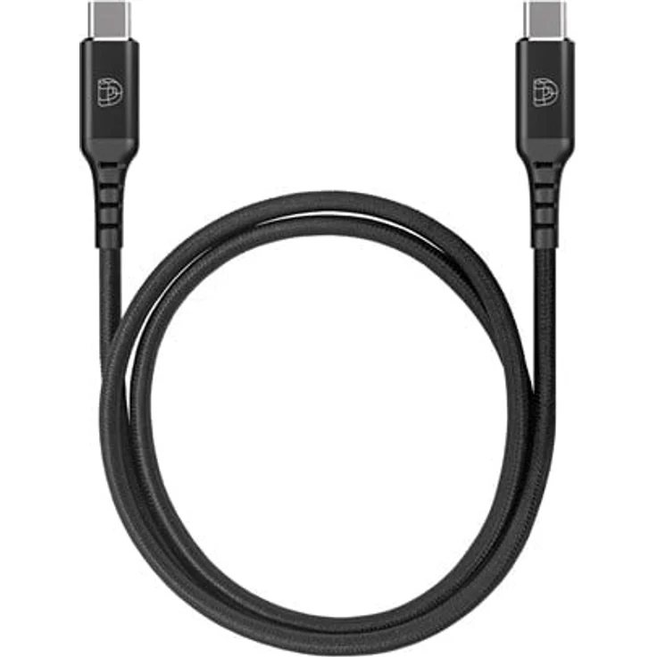 Deqster USB-C Kabel, USB-C (M) zu USB-C (M), 1 m, Power Delivery 3.0, Schwarz