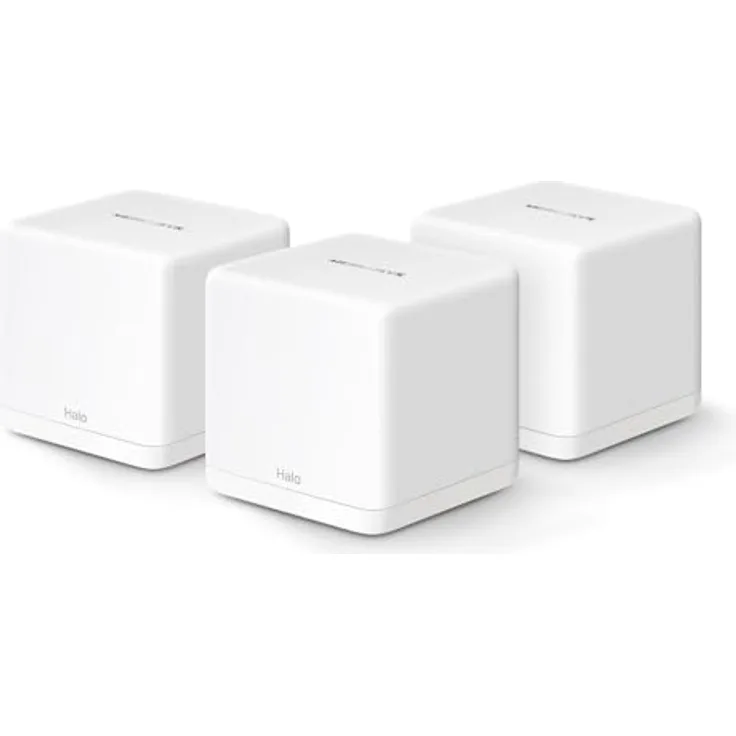 Mercusys HALO H60X WiFi Mesh System 6, Dual-Band 1500 Mbps, für 550 m², Weiß, 3 Stück