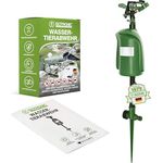 ISOTRONIC Wasserstrahl Tiervertreiber Solar I Bewegungsmelder I Reichweite 10 m I Reiherschreck, Wildtierabwehr, Katzenschreck