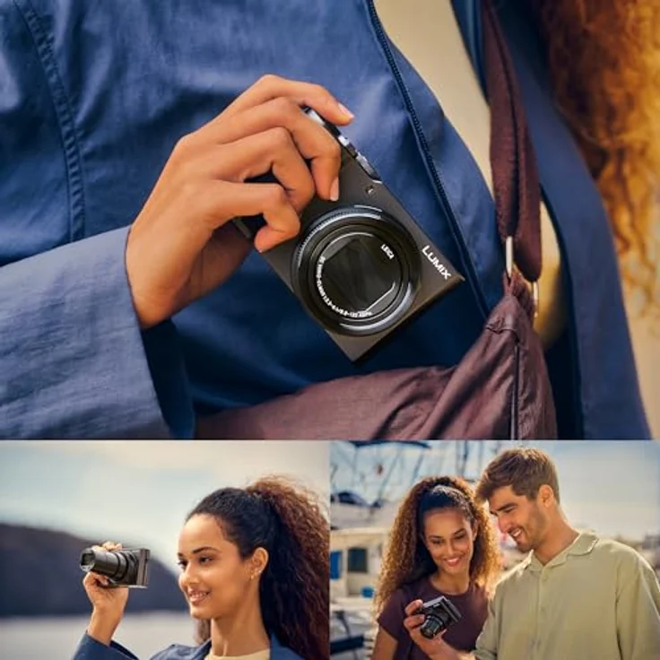 Panasonic Lumix TZ300, kompakte Reisekamera mit 20,1 MP 1-Zoll-Sensor, 15x optischem Zoom, 4K Video, Leica Objektiv 24–360 mm, WLAN & Bluetooth, Schwarz – Bild 4