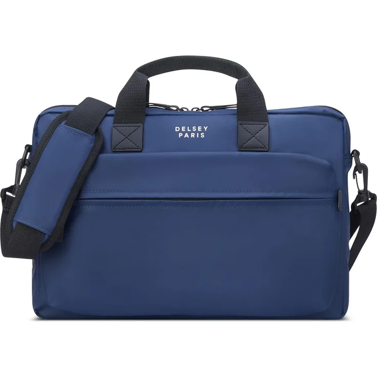 Delsey Maubert 2.0 Aktentasche RFID Schutz 40 cm Laptopfach (14"), Notebooktasche, Blau