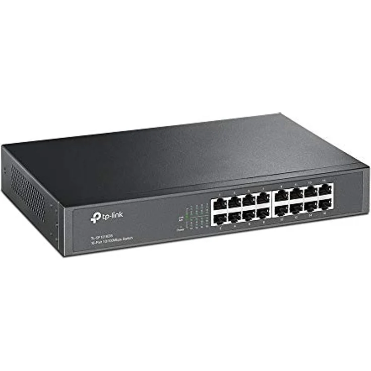 TP-LINK TL-SF1016DS 16 Port Netzwerk Switch (lüfterloses Passivkühlkonzept) – Bild 3