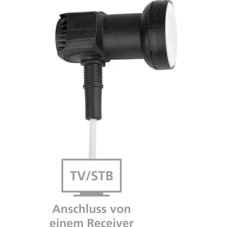 Telestar SkySingle HC Low Noice Block (0,1dB, Full-HD, HDTV, SDTV, 3D, 80mA) schwarz – Bild 5