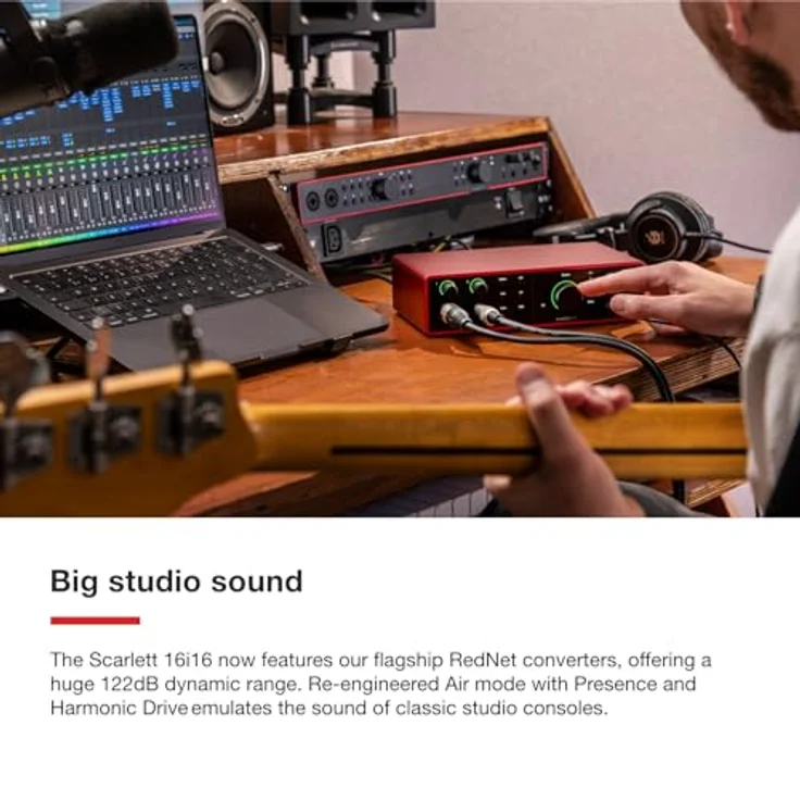 Focusrite Scarlett 16i16 4th Gen USB-Audio-Interface, 16 Eingänge und Ausgänge, 24 Bit/192 kHz, inklusive Pro Tools Intro+, Ableton Live Lite und Cubase LE – Bild 5