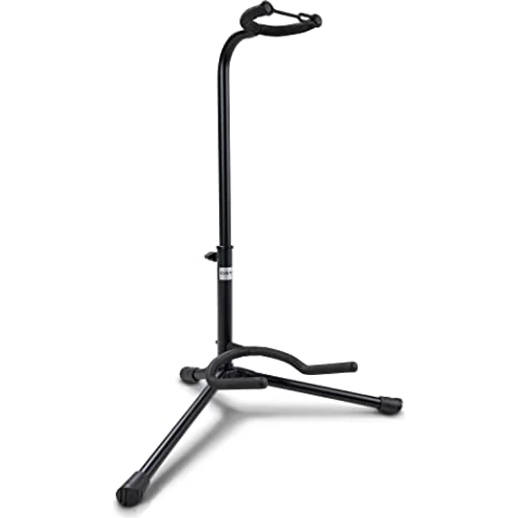 BSX 518050 Klassik Gitarrenständer (höhenverstellbar bis 78 cm, Standfläche 48 x 30 cm) schwarz – Bild 2