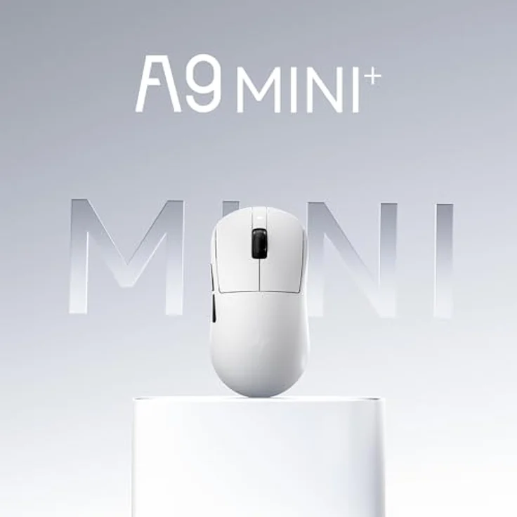 ATK A9 Mini+ Gaming-Maus, kabellos mit PAW3955 Sensor, 8K Hz Polling Rate, weiß – Bild 2