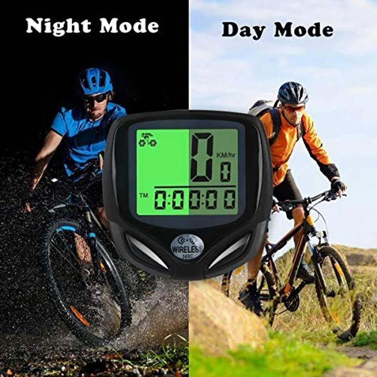 DINOKA Fahrradcomputer Digital, Kabelloser Wasserdichter Fahrradtacho mit Automatischem Aufwachen und LCD-Hintergrundbeleuchtung – Bild 3