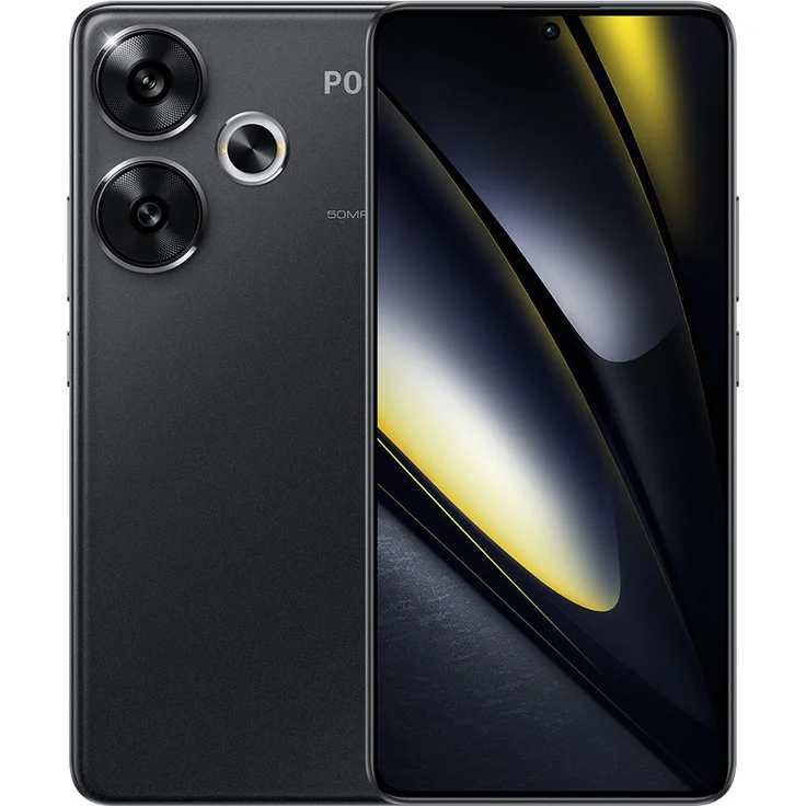 Xiaomi POCO F6 5G 8GB+256GB (6,67 Zoll, 50 MP Kamera, Mit Xiaomi HyperOS) Smartphone (50 MP Kamera) in Schwarz – Bild 1
