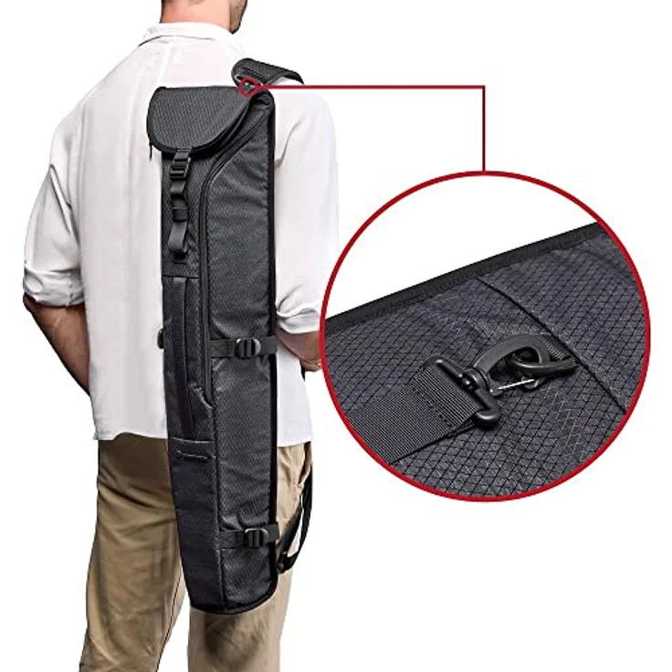 Manfrotto PRO Light Tough Stativtasche, für Manfrotto Tough Hartschalenkoffer, mit Abnehmbarem Gepolstertem Schultergurt, mit Erweiterbarem Design, Wasserabweisend – Bild 5