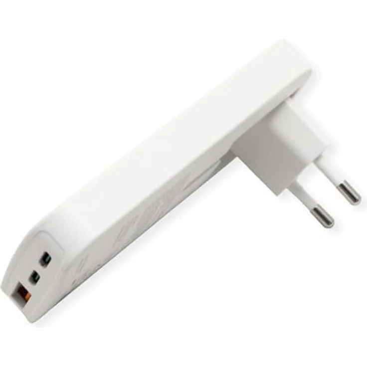 ROLINE USB Charger 65W, schlankes Design mit klappbarem Euro-Stecker, 2x Typ C, 1x Typ A – Bild 2