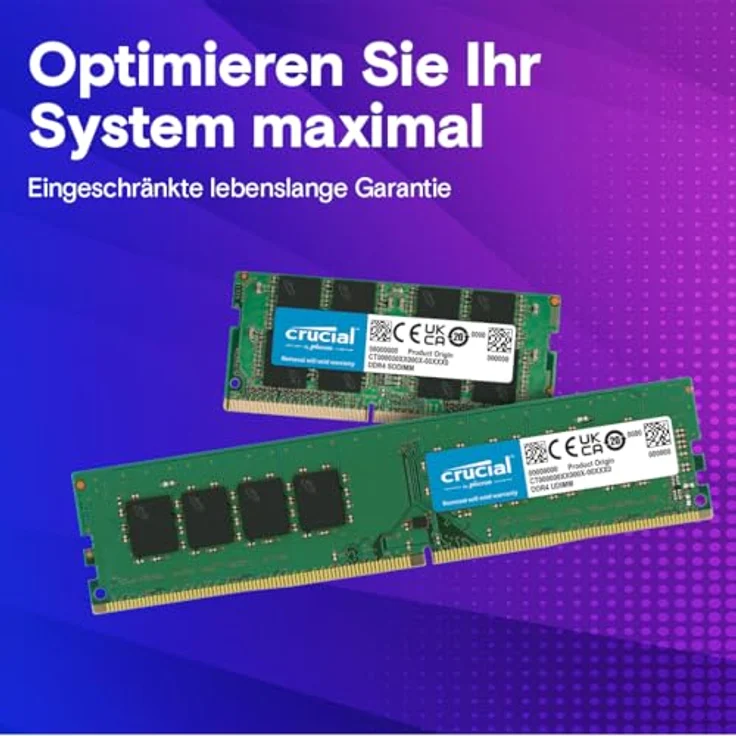 Crucial CT32G4SFD832A 32GB Speicher (DDR4, 3200 MT-s, SODIMM, 260-Pin, 1.2V, CL22) - Preisvergleich – Bild 5