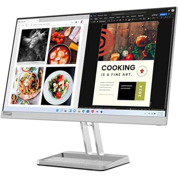 Lenovo L24i-40 | 23,8" Full HD Monitor | 100Hz | AMD FreeSync | grau - Preisvergleich – Bild 2