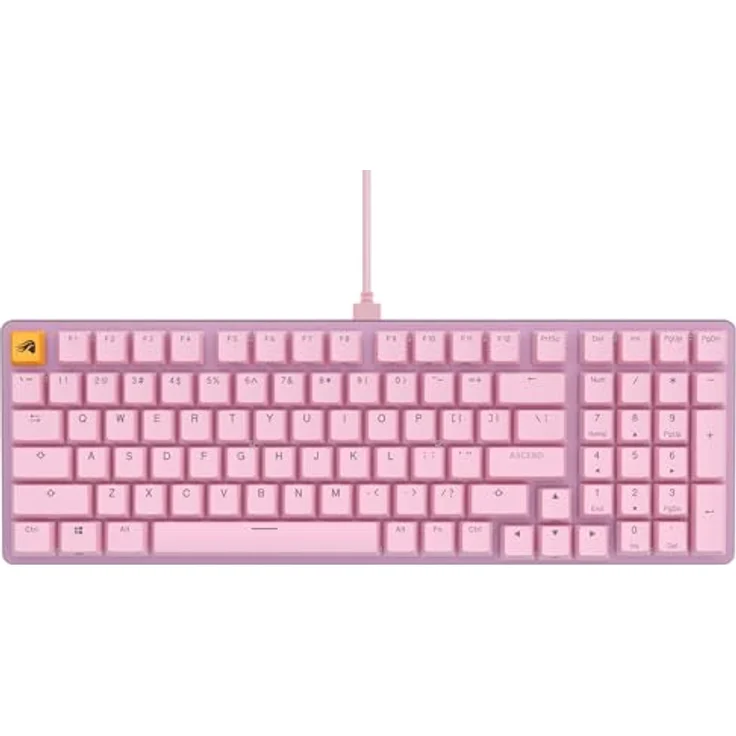 Glorious Gaming GMMK 2 Full Size (96%) – Mechanisches Gaming-Keyboard, Aluminiumrahmen, anpassbar, Doubleshot-Kappen, Fox Schalter, tastenweise RGB, Amerikanisch QWERTY Layout - Rosa – Bild 3