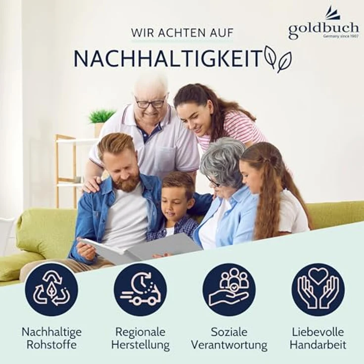 goldbuch Foto-Ringbuch, Bella Vista, 26x32 cm, Leinen, Hellgrau, 37 919 – Bild 7