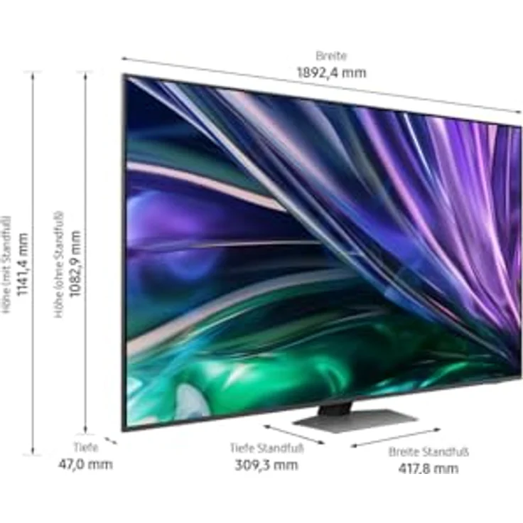 Samsung Neo QLED 4K QN85D Fernseher 85 Zoll, Samsung TV mit Neural Quantum 4K AI Gen2 Prozessor, Quantum-Matrix-Technologie, 4K Upscaling, Smart TV, GQ85QN85DBTXZG, Deutsches Modell [2024] – Bild 5