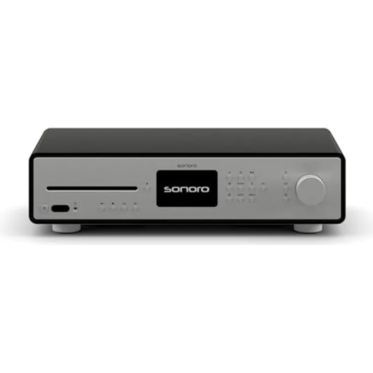 sonoro Maestro Quantum HiFi-Receiver mit CD Player, Bluetooth und Internetradio - Schwarz