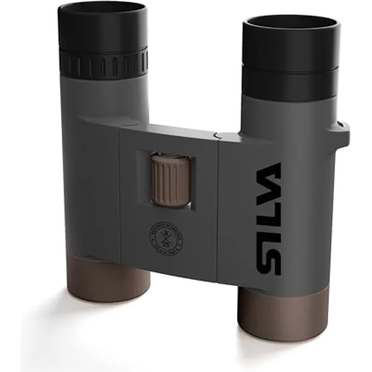 Silva Scenic 8, kleines Fernglas für Erwachsene und Kinder, 8x Vergrößerung, 25-mm-Objektiv, wasserfest, faltbar, mit Etui und Nackentrageband