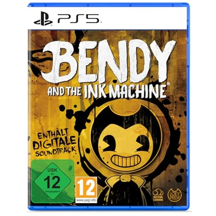 Silver Lining Interactive Bendy and the Ink Machine - Remastered PS5-Spiel mit verbessertem Grafik, digitalem Soundtrack und Puzzle-Action-Horror