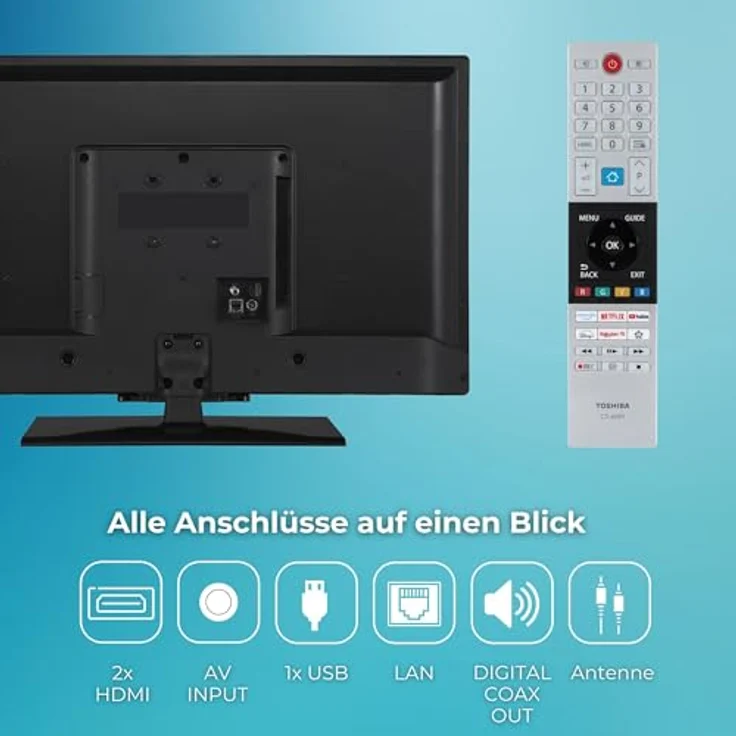 Toshiba QLED TV 32QV3F63DA, 32 Zoll Smart TV mit Full HD, HDR, Triple-Tuner und Bluetooth – Bild 4